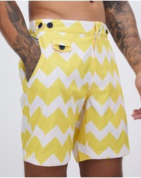 The Rocks Push - The Rocks Push Tama Sardinia Chevron Swim Shorts