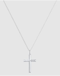Kuzzoi - ICONIC EXCLUSIVE - Necklace Chain with Cross Pendant Massive in 925 Sterling Silver