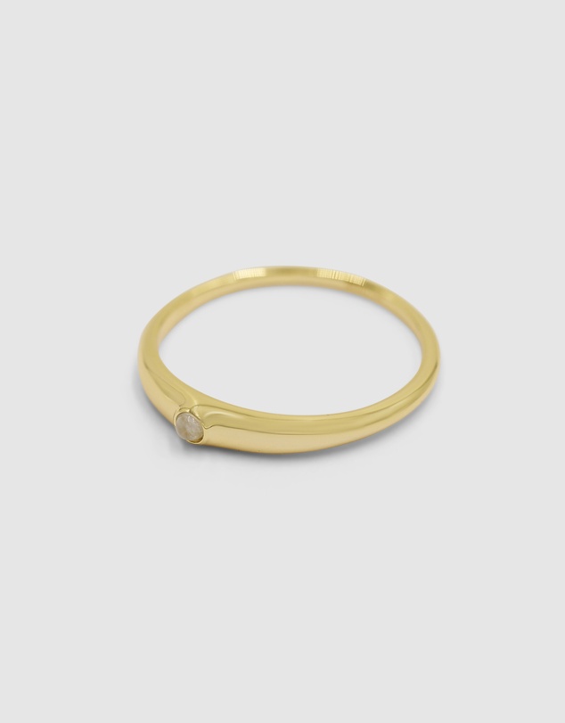 Brie Leon - Ada Slim Moonstone Ring