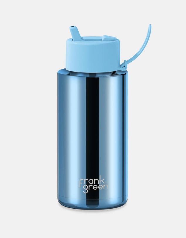 Frank Green - 34oz Ceramic Reusable Bottle with Flip Straw Lid