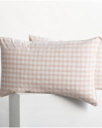 Sheet Society - Leo Washed Cotton Gingham Quilt Cover Set