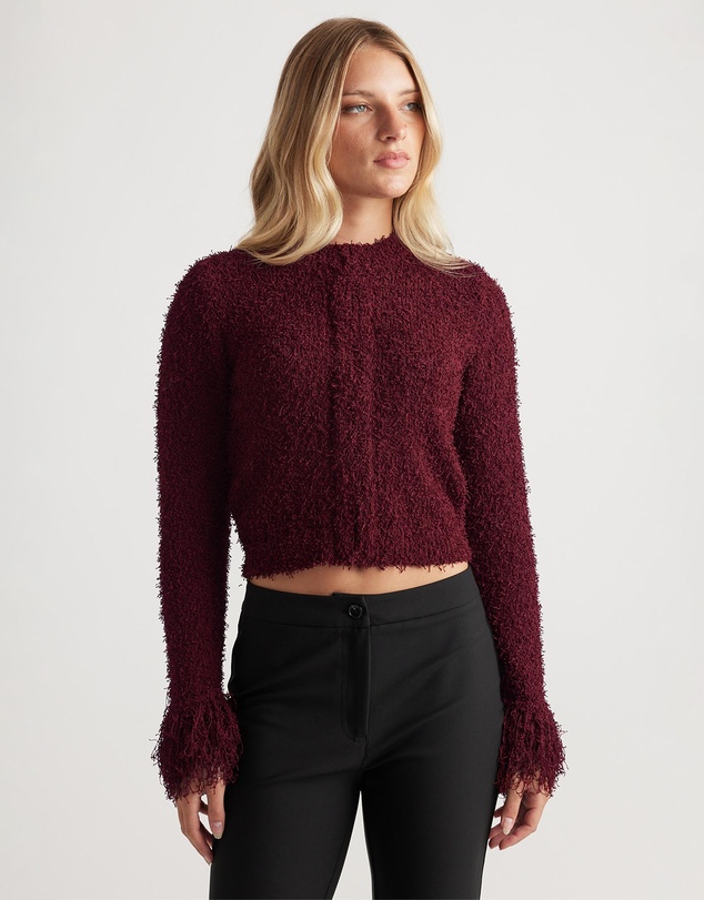Decjuba - Morgan Fringe Cuff Cardigan
