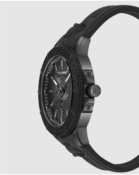 Plein Sport - PLEIN CITY RUSH 45mm Black dial and Black Silicone Strap