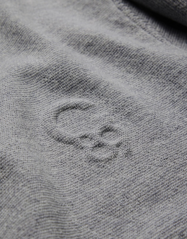 Calibre - Contrast Stripe Crew Sweater Silver