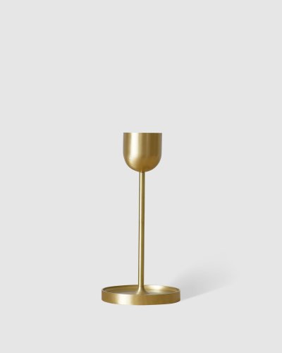 Fountain Brass Candle Holder Large