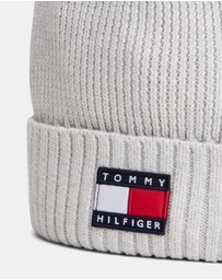 Tommy Hilfiger - Heritage Flag Rib-Knit Beanie - Kids
