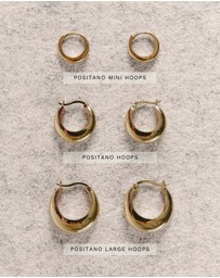 SAINT VALENTINE - Positano Large Hoops - Gold