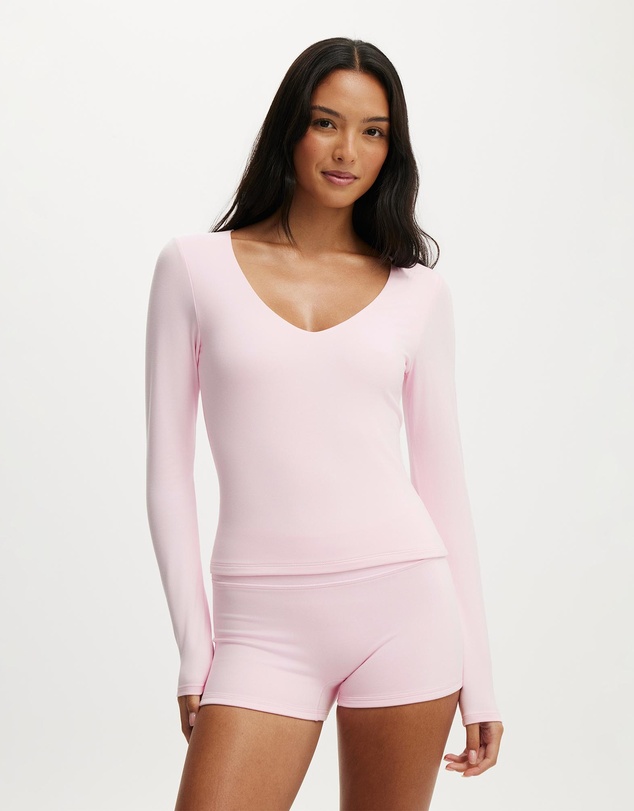 Cotton On Body Active - Ultra Soft Scoop Neck Long Sleeve