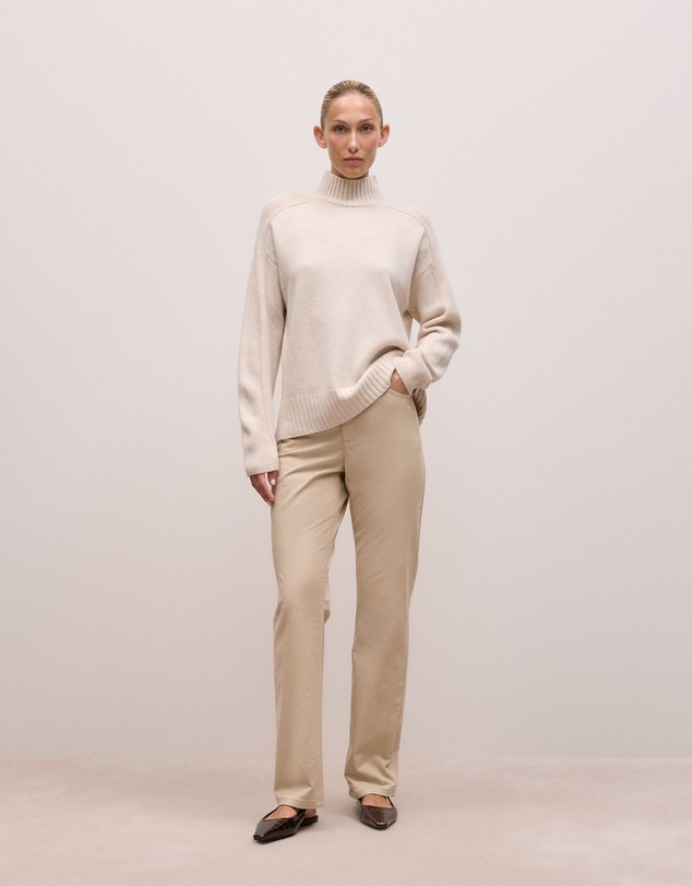 Trenery - Moleskin Five Pocket Pant in Putty