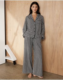 Atmos&Here - Ava Gingham Long PJ Set