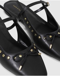 Belle & Bloom - True Romance Slingback Leather Flat