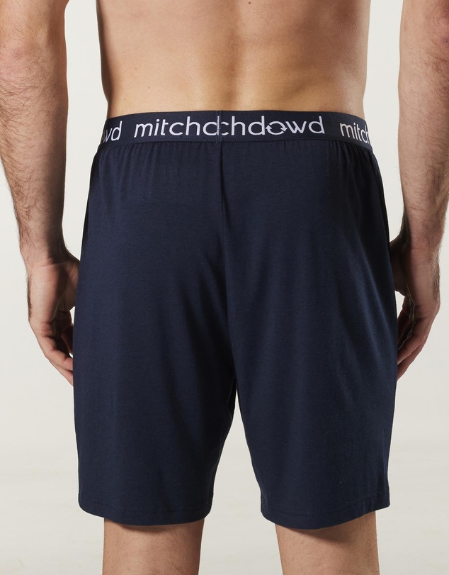 Mitch Dowd - Soft Bamboo Knit Sleep Short - Navy