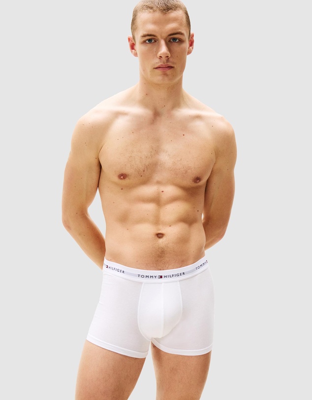 Tommy Hilfiger - 3-Pack Signature Cotton Waistband Trunks