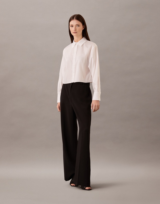 Calvin Klein - Soft Cotton Cropped Shirt