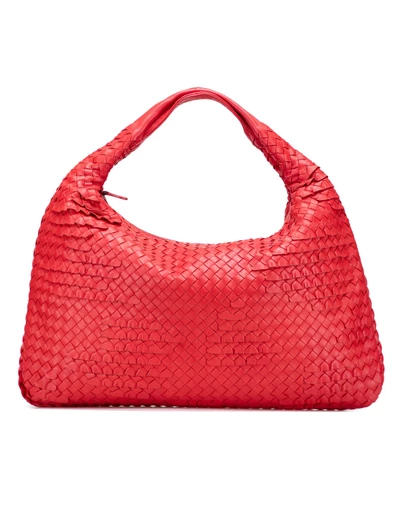 Pre-Loved by Azura Reborn - Pre-Loved Medium Nappa Intrecciato Ruffle Veneta Hobo