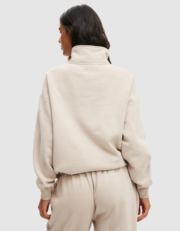 Cotton On Body Active - Plush Half Zip Sweatshirt