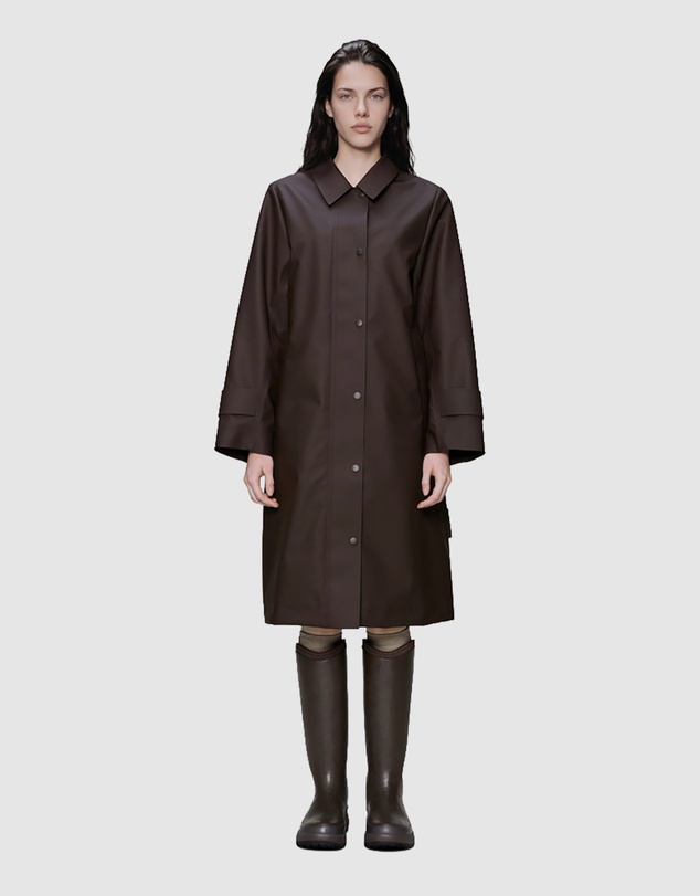 RAINS - Nara Long W Jacket Bark