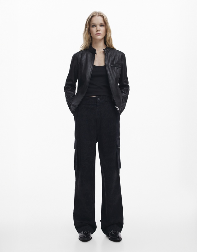 Desigual - Regular biker jacket