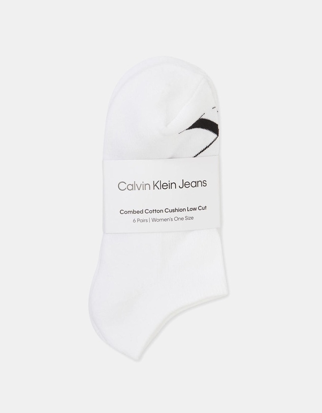 Calvin Klein - 6-Pack CK Monogram Low Cut Socks