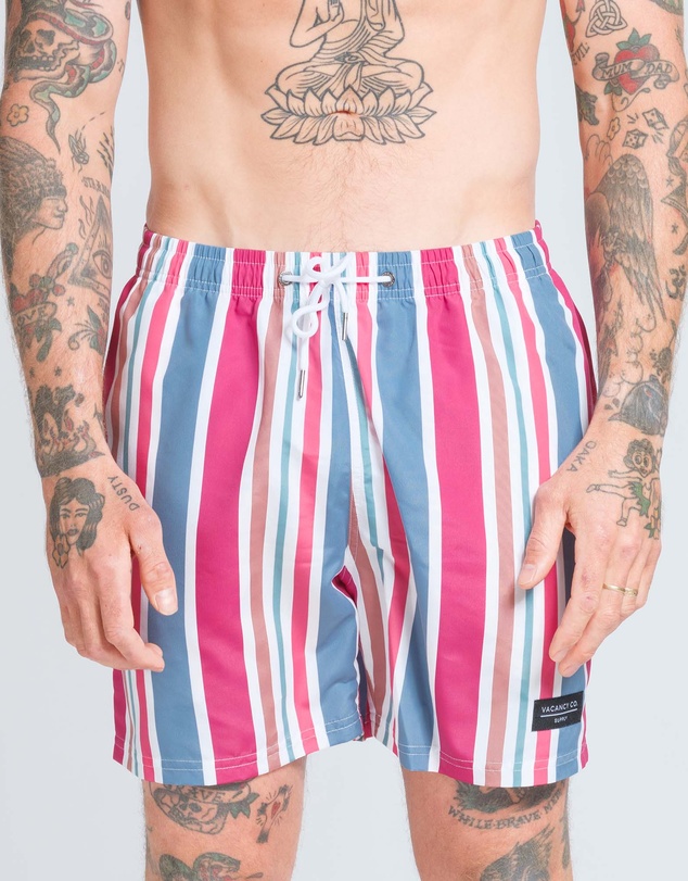 Vacancy Co - Candy Stripe Swim Short