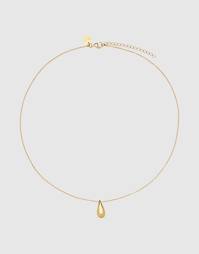 Najo - Eau Yellow Gold Necklace (45cm+ext)