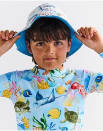 Kip&Co - Aussie Road Trip Yellow Beach Hat - Kids
