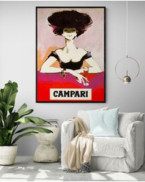 Inka Arthouse - Campari Woman Art Print