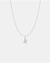 Ania Haie - Ania Haie Silver Letter R Initial Necklace