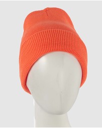 Max Alexander - European Made Orange Wool Beanie