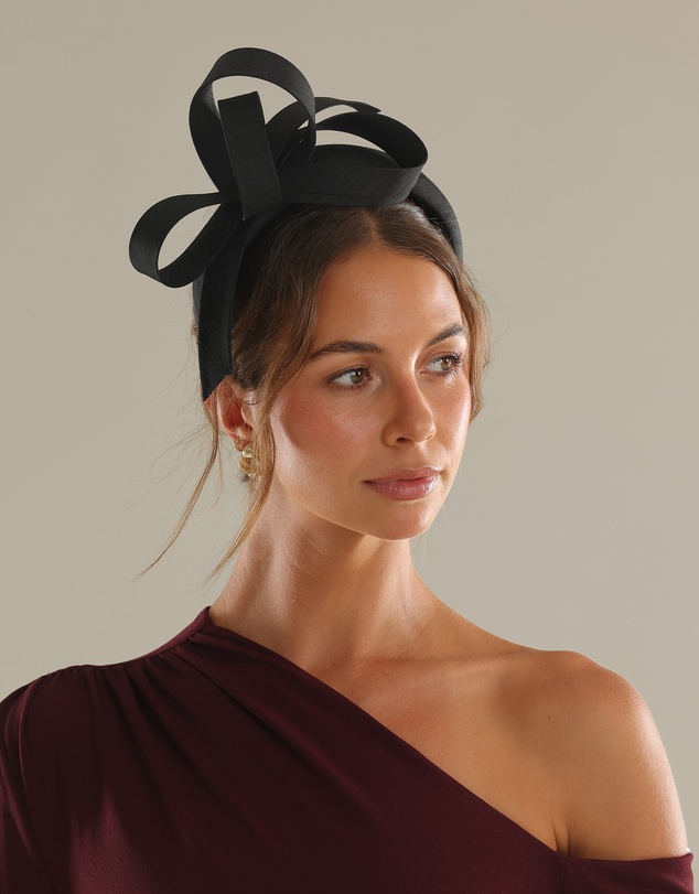 Morgan & Taylor - Mel Fascinator in Black