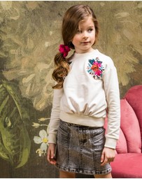 B.Nosy - Embroidered Jumper - Kids-Teens