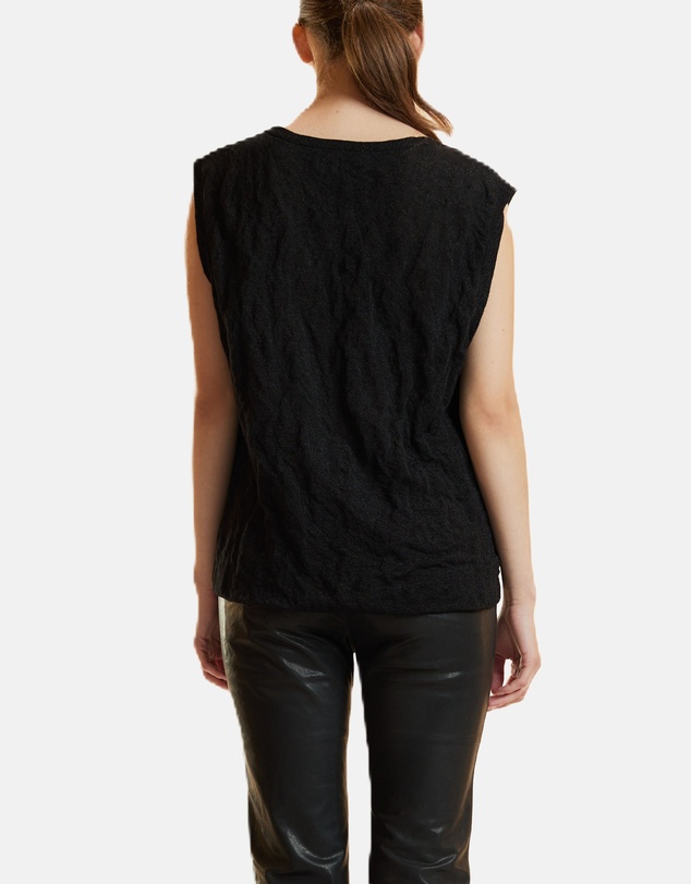Cynthia Rowley - Crinkle Knit Sleeveless Top