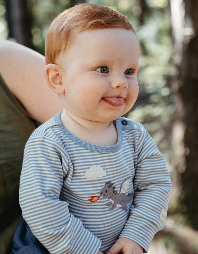 Purebaby - Applique Bodysuit -Kids-Babies