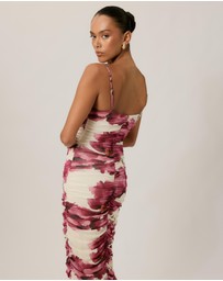 Tussah - Eloise Printed Gathered Midi Dress