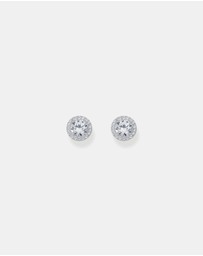 THOMAS SABO - Halo ear studs with zirconia in brilliant cut