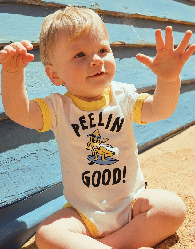 Rock Your Baby - Peelin' Good Ringer Bodysuit