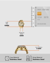 Fossil - Ring Gold Tone Analogue Watch