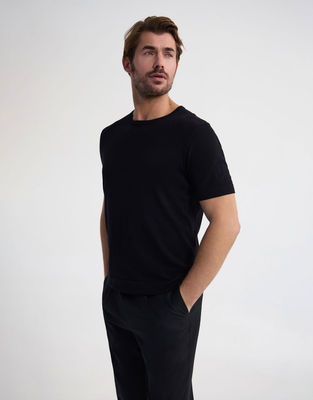 Oxford - Theodore Crew Neck Knitted T-Shirt