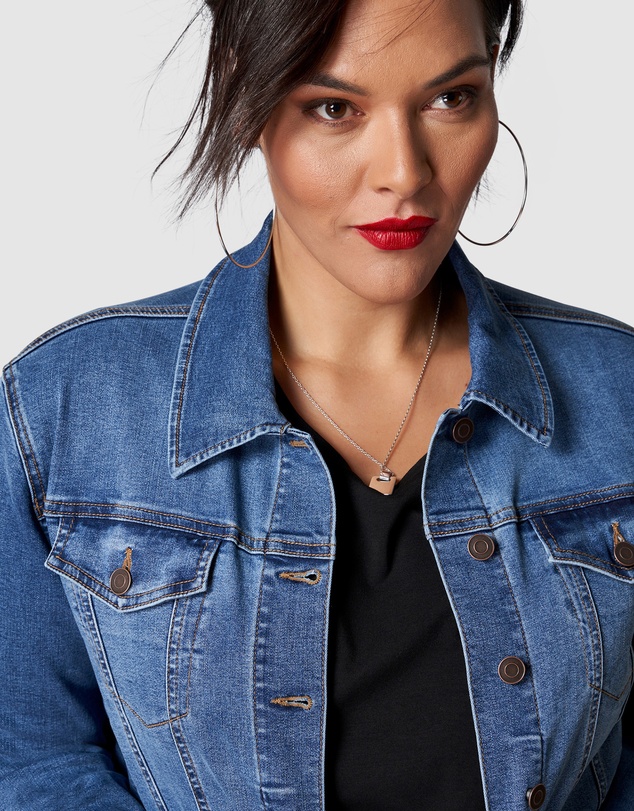 Sunday In The City - Chatterbox Crop Denim Jacket