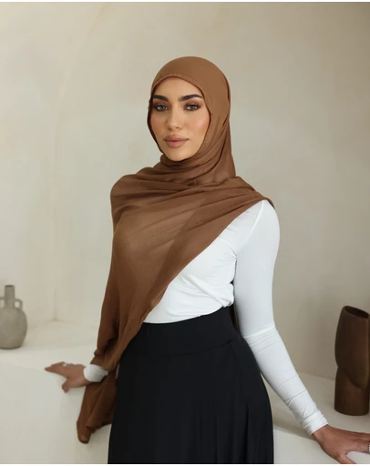 Mod Squad - Double Stitch Hijab- Pecan
