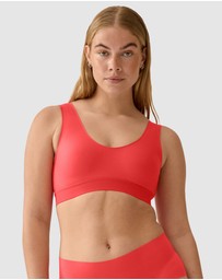 Naturana - Back & Side Smoothing Wirefree Crop Top Bra