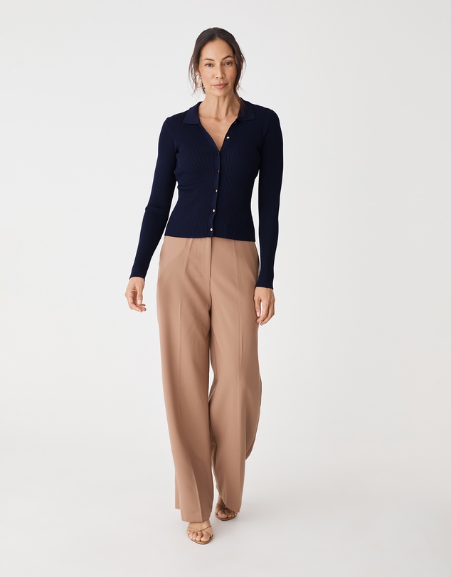 Forcast - Bristol Collared Rib Cardigan