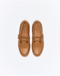 Walnut Melbourne - Helena Leather Loafer