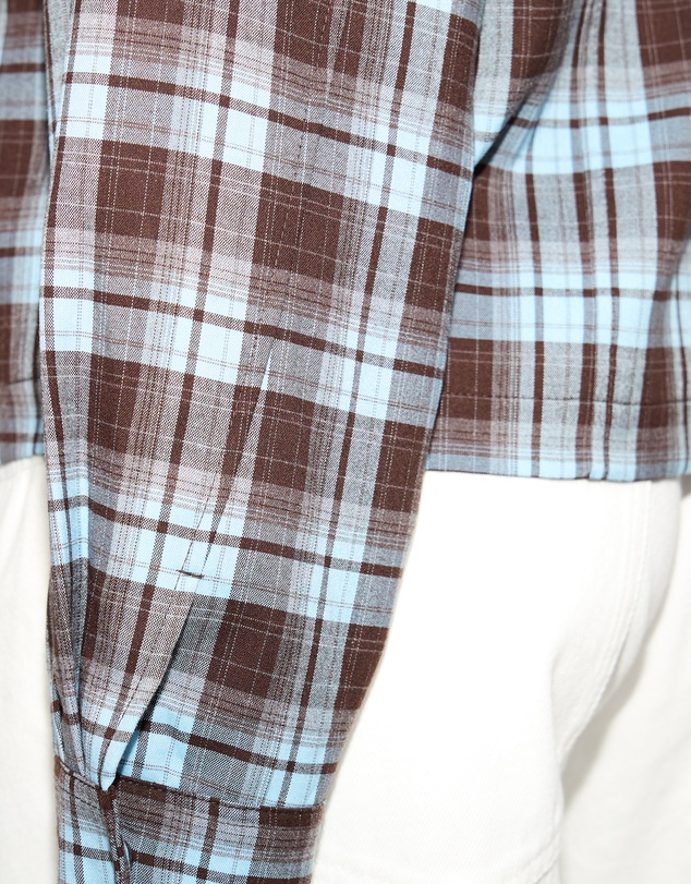 Dazie - Isla Funnel Neck Check Bomber Jacket
