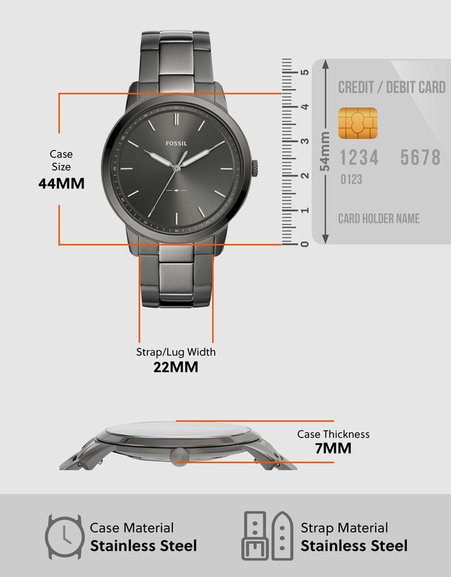 Fossil - The Minimalist 3H Men's Analogue Watch