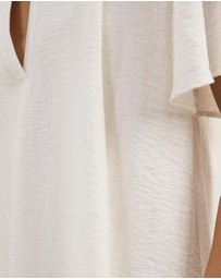 Atmos&Here - Amina A-Line Mini Dress With Butterfly Sleeves