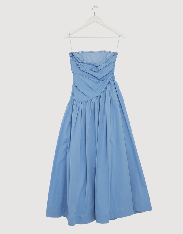 Revibe - Repaired AERE Kiera Strapless Midi Dress - AU 10