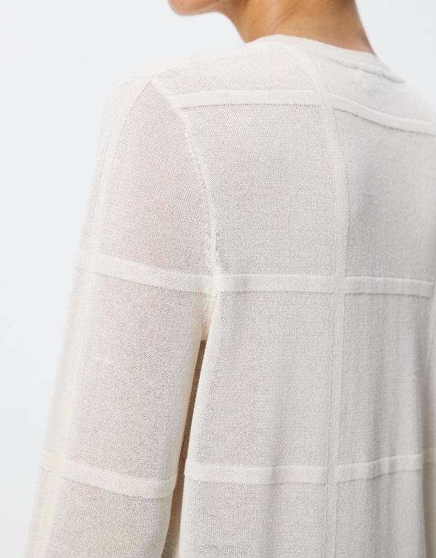 Tussah - Eloise Sheer Knit Checked Cardigan