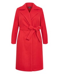City Chic - Riley Row Belted Coat