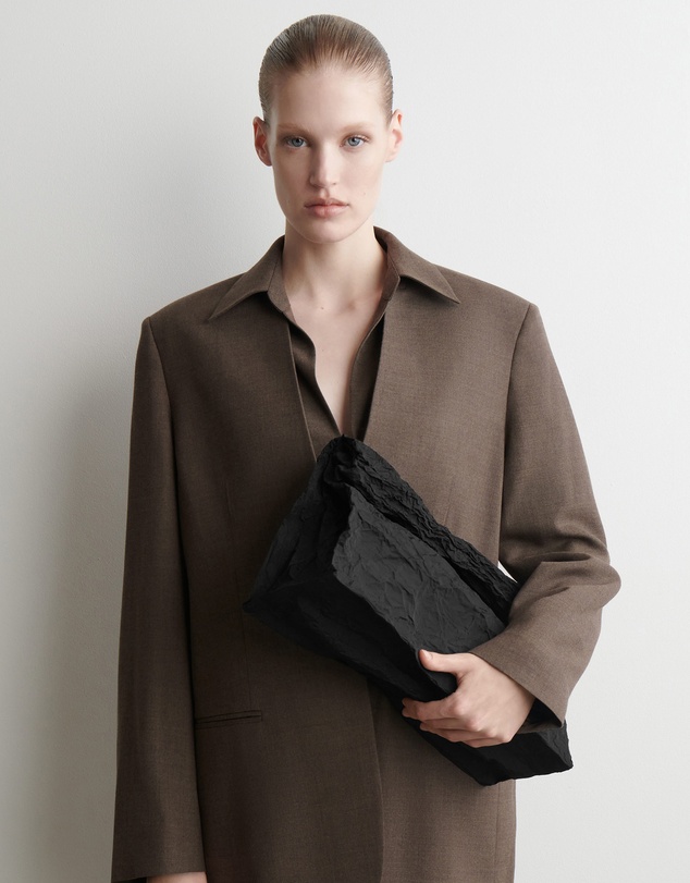 COS - Folded Oversized Crinkled Clutch Bag